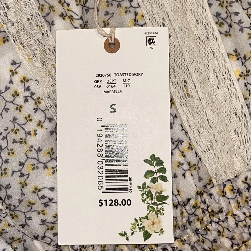 Chelsea & Violet Cream Floral Mini Dress - Picture 14 of 17